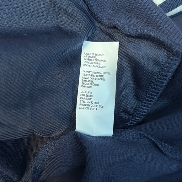 Men IZOD Advantage Performance Track Full Zip Jacket size XXL Navy Blue B39 - Picture 7 of 7